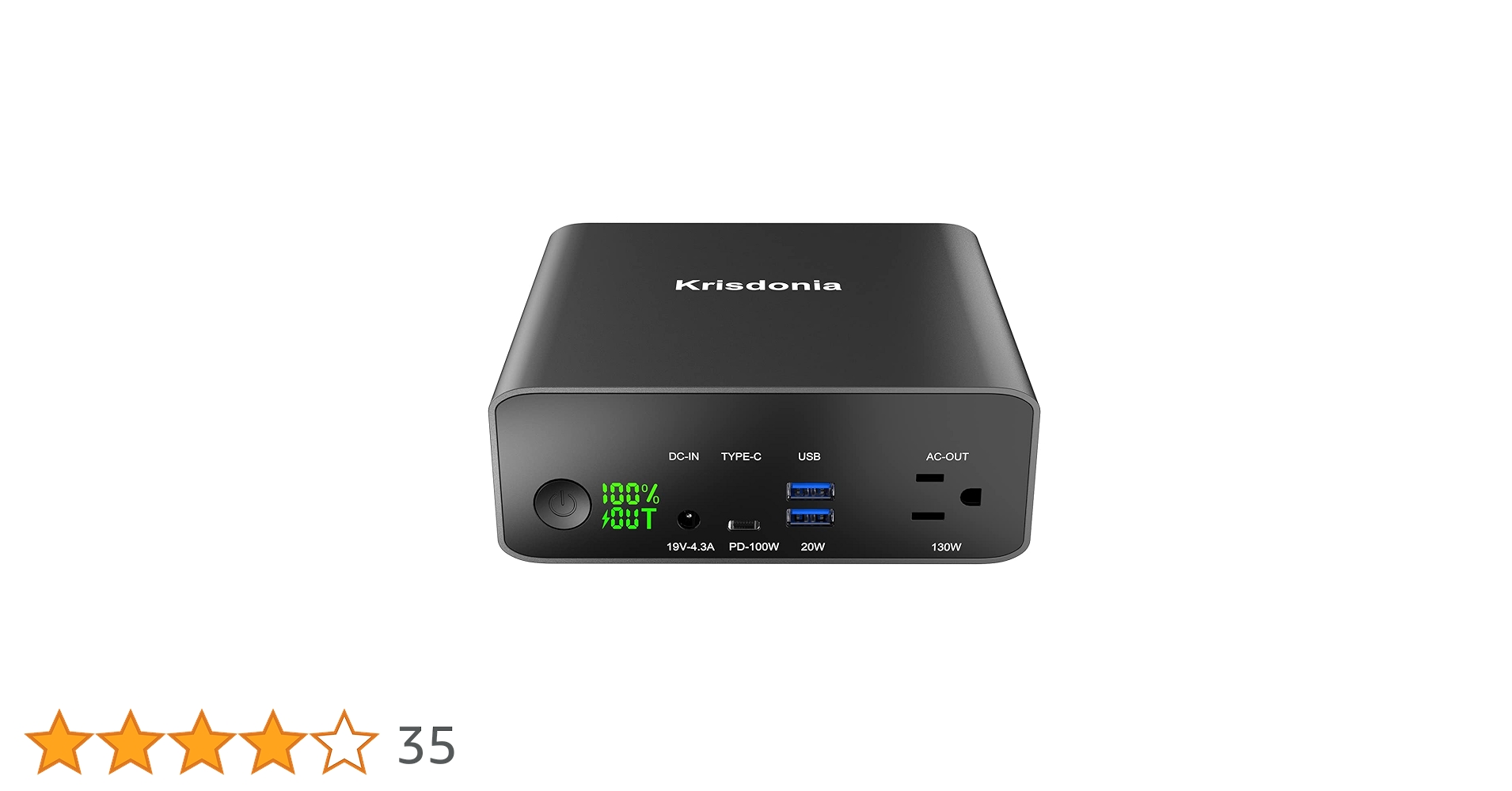 Amazon | Krisdonia ポータブル電源 AC出力対応130W モバイル